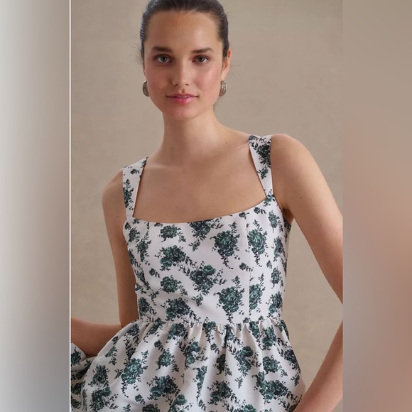 Sachin Babi Blaine Taffeta Square Neck Dress NWT! - Picture 2 of 15